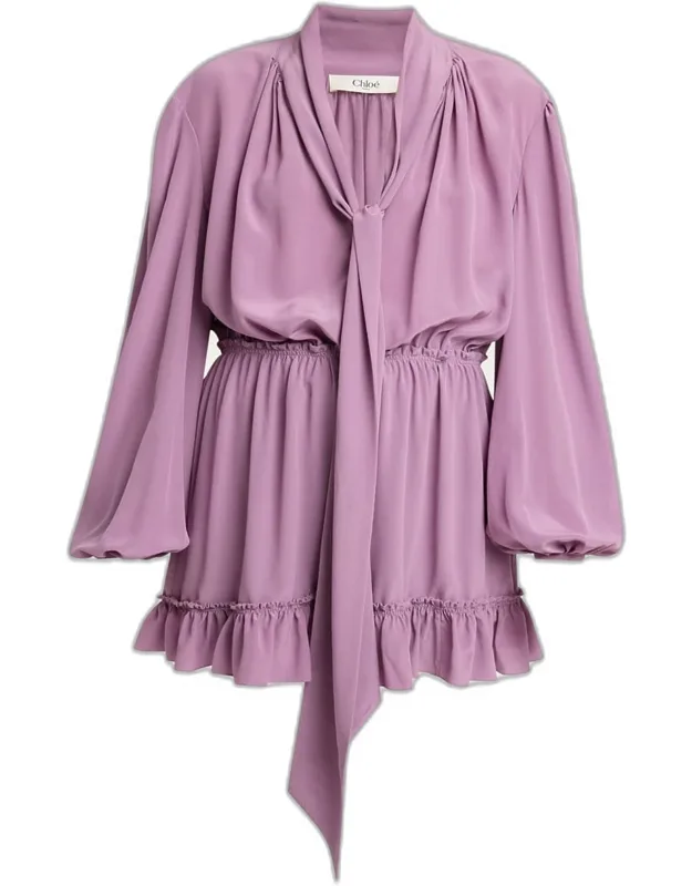 Silk Crepe De Chine Dress