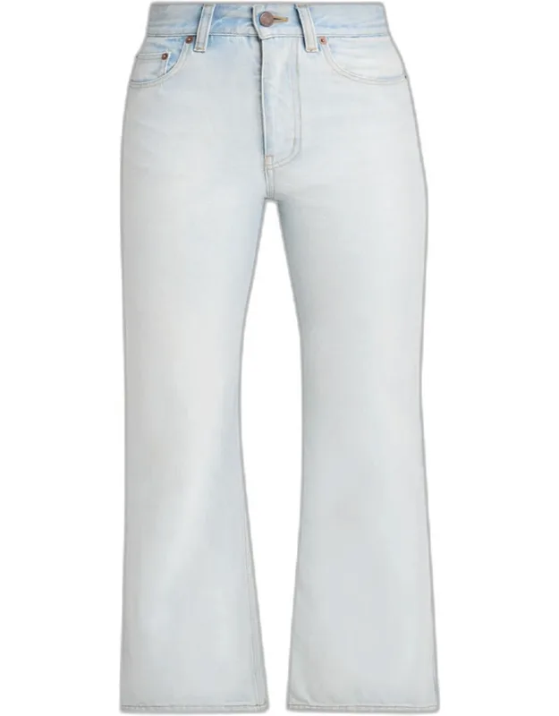 Bleached Cotton Denim Jeans