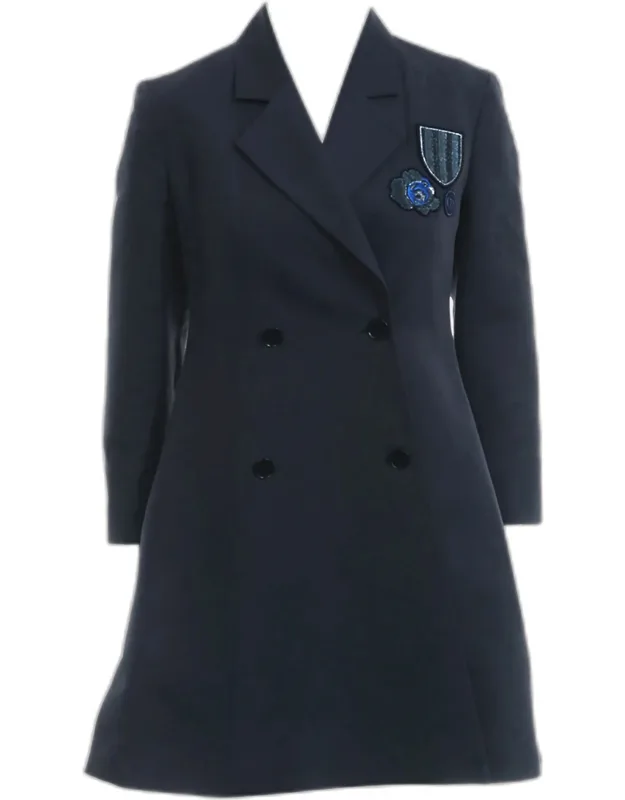 Double Breasted Patch Coat