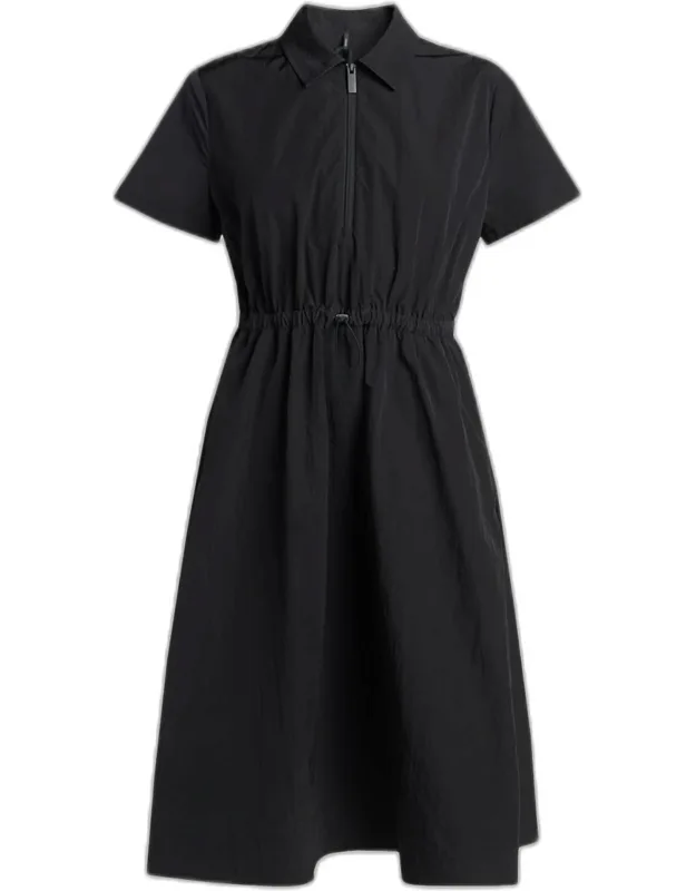 Short-sleeve Midi Dress