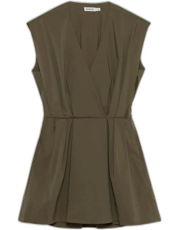 Sefi V-neck Cotton Mini Dress