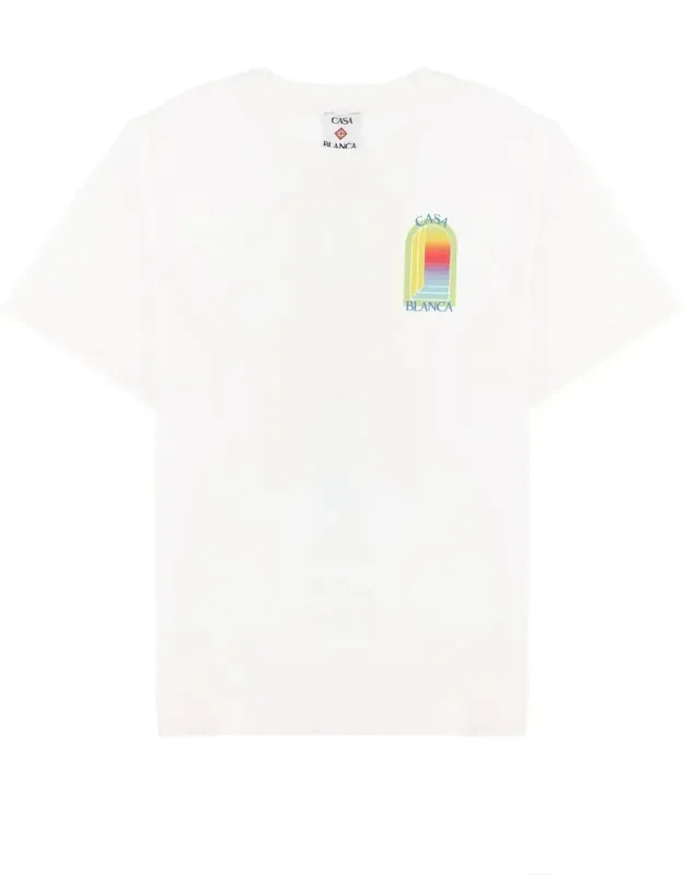 Gradient Rainbow Cotton T-shirt