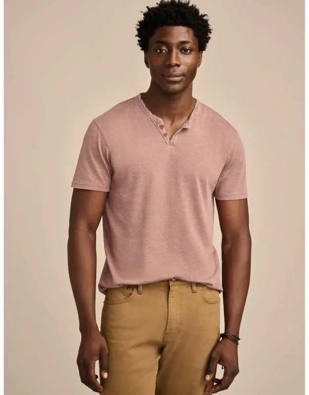 Venice Burnout Notch Neck Tee
