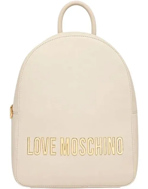 Beige Polyethylene Backpack