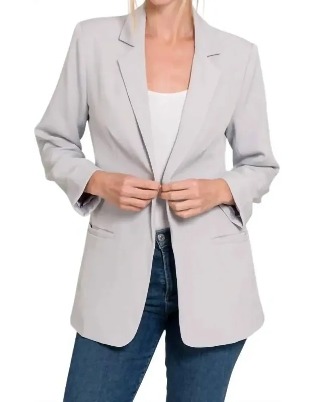Open Front Classic Blazer