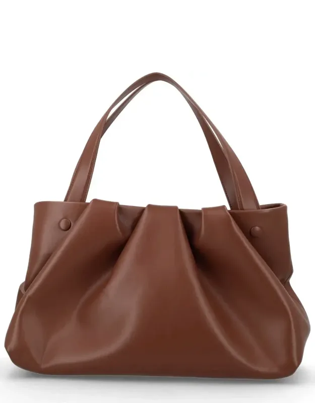 Recycled Polyester Ruched Handbag