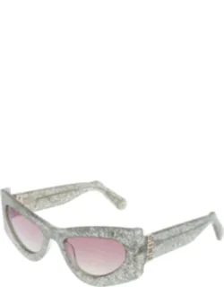 Silver Acetate Sunglasses
