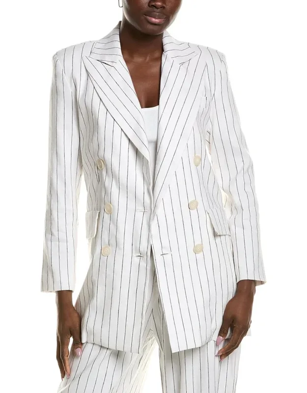 Linen-blend Blazer
