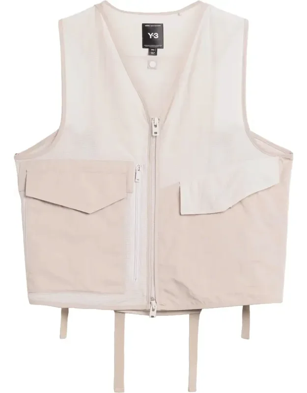 Floral Jacquard Lace-up Gilet