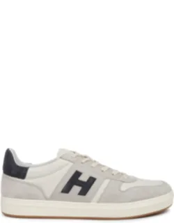 Mutton Calfskin Panel Sneakers