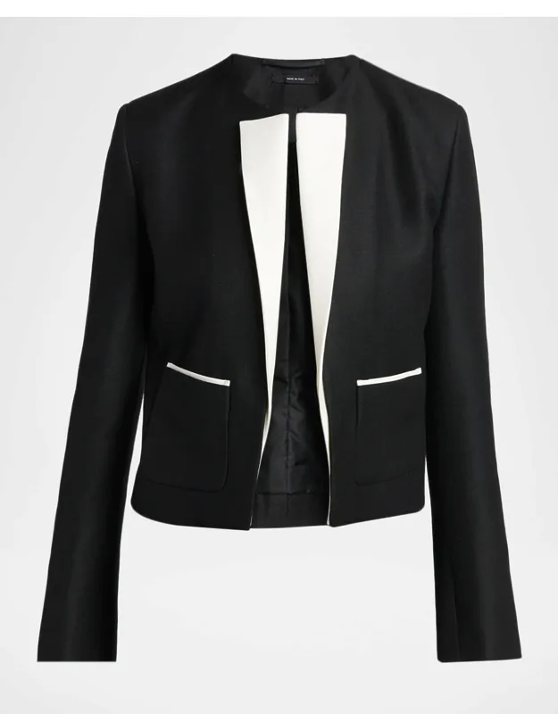 Contrast-trim Sport Coat