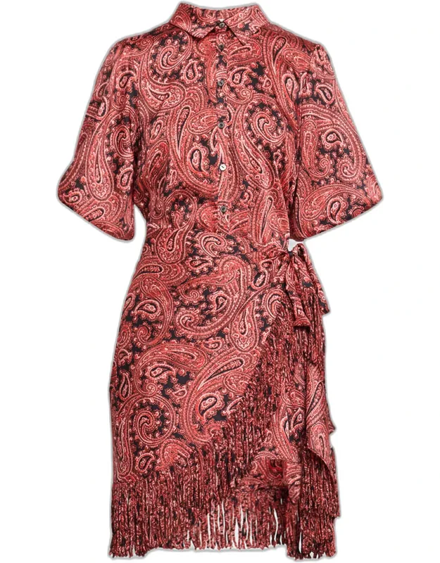 Hendrix Paisley Mini Shirtdress