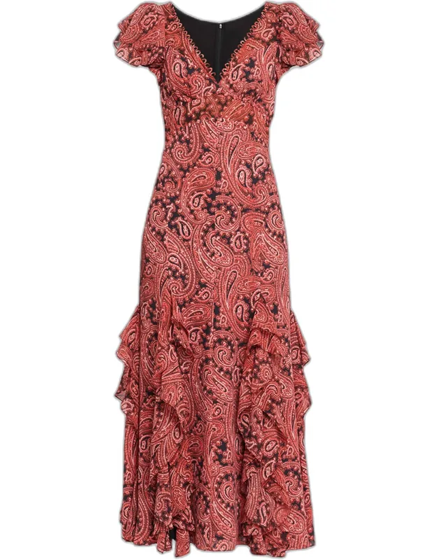 Hendrix Paisley Maxi Dress