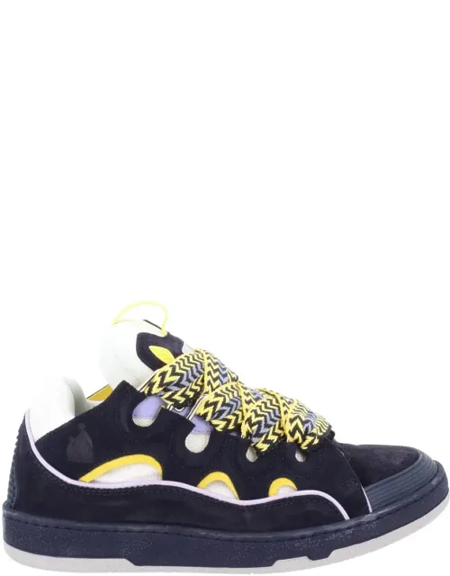 Curb Zigzag Laces Padded Sneakers