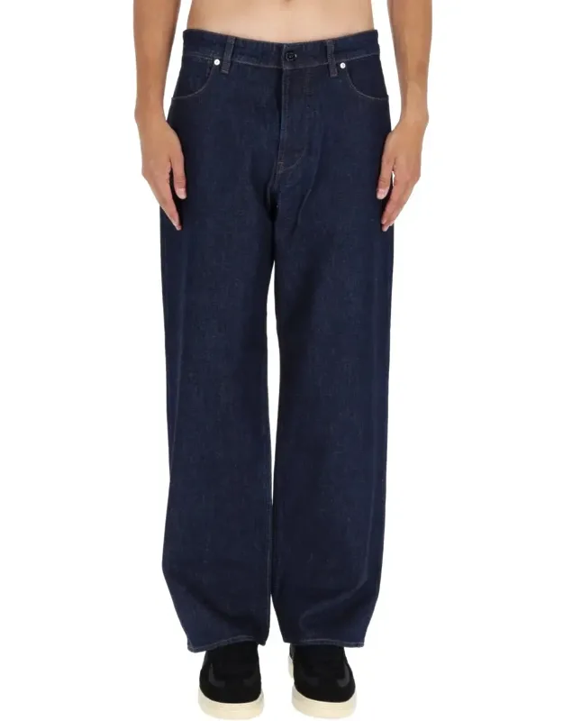 Wide-leg Cotton Jeans