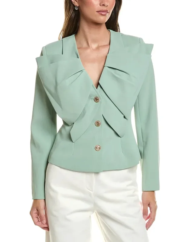 Ruffle Front Jacket