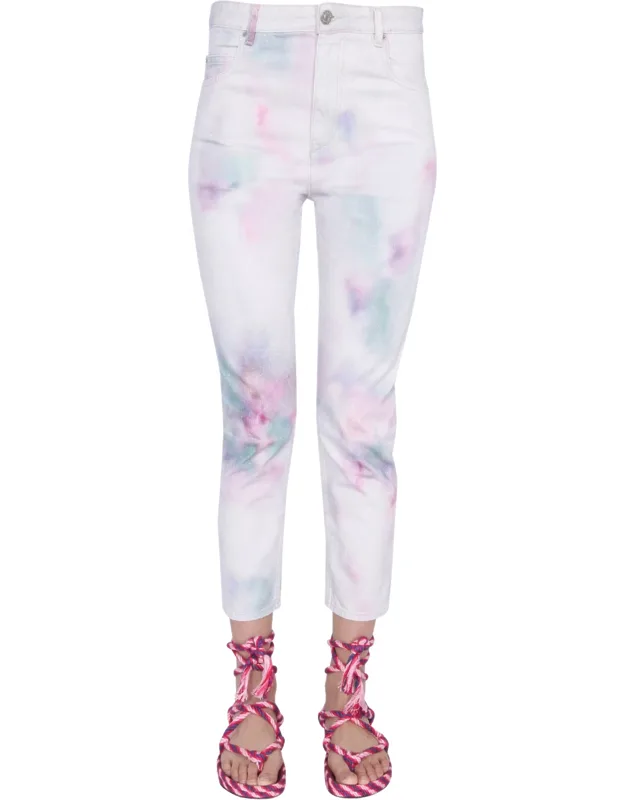 Wool Printed Jeans