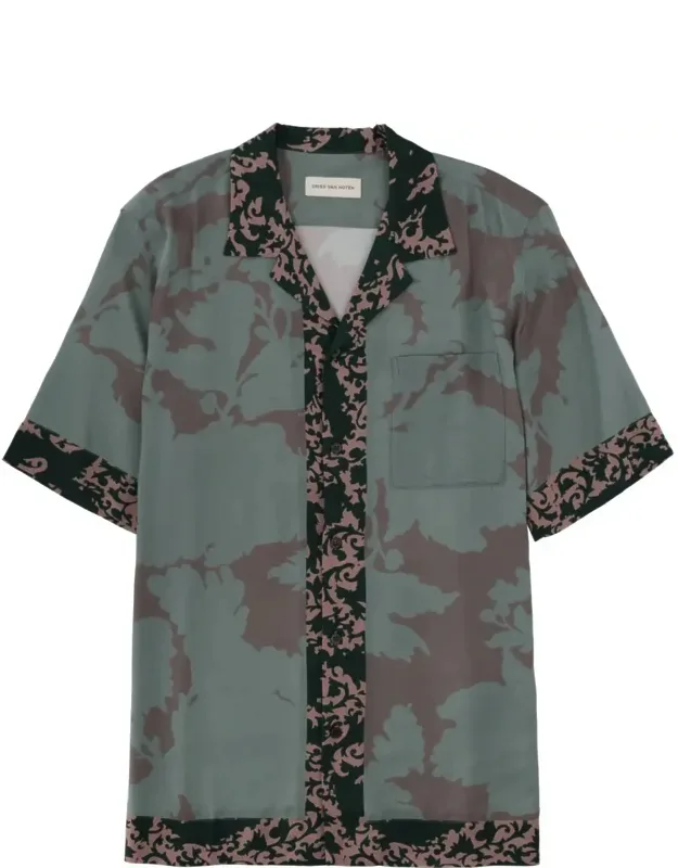 Muted Camouflage Floral Shirt