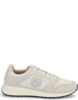 Monogrammed Smooth Textured Leather Sneakers