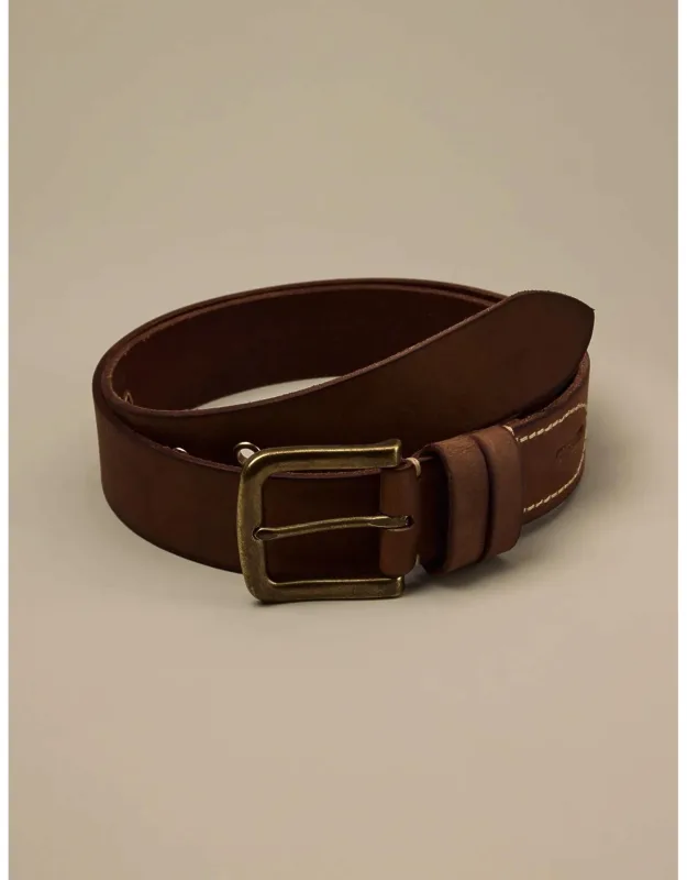 Stitched Leather Belt