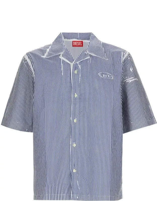 Vertical Stripes Boxy Shirt