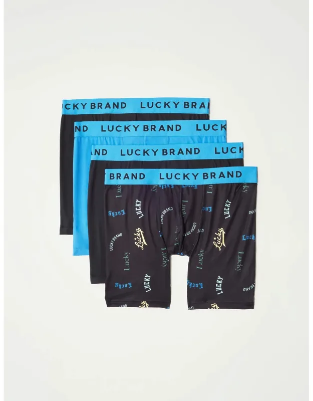 4 Pack Essential Soft Boxer Briefs