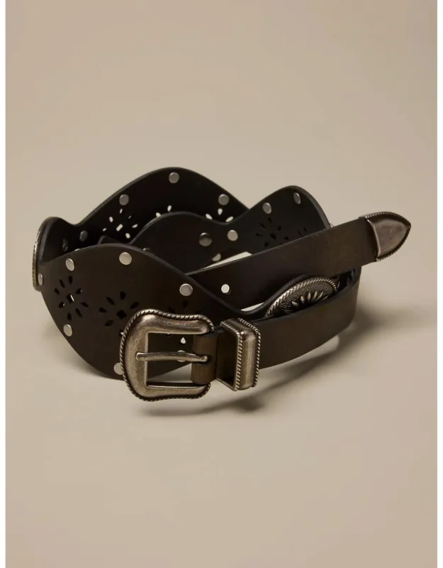 Western Concho & Studded Belt
