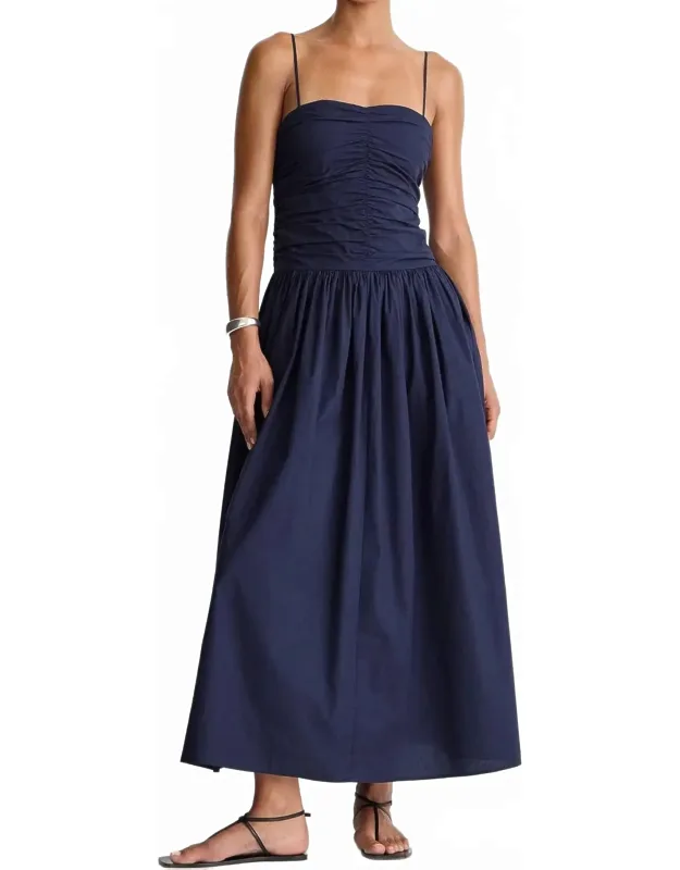 Ruched Bodice Maxi Dress