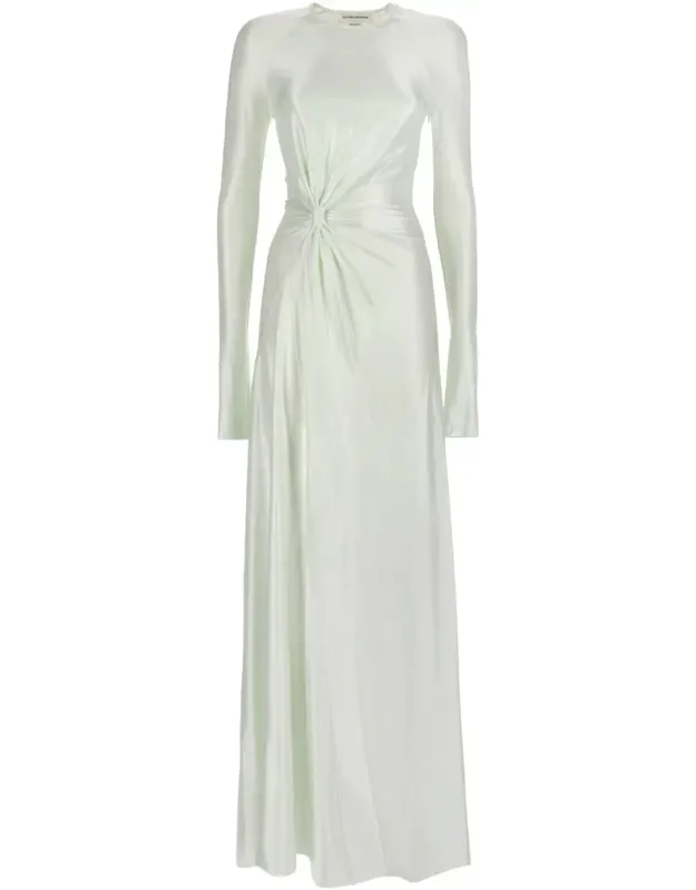 Twist Waist Draped Maxi Dress