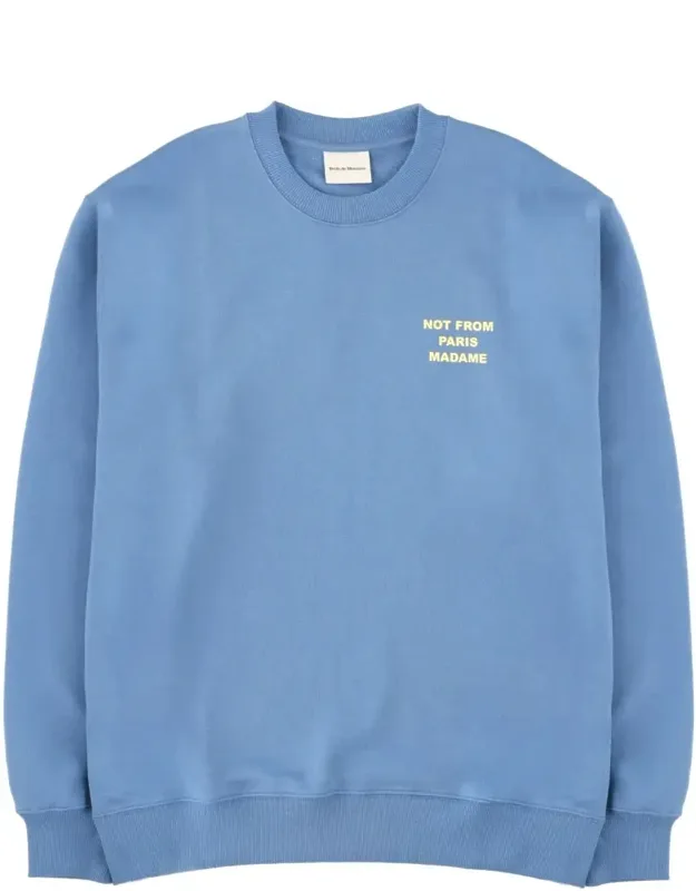 Slogan Soft Ribbed Sweatshirt