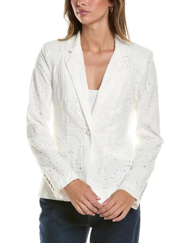 Broderie Straight Blazer