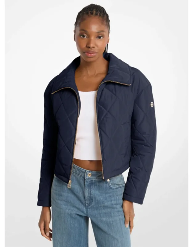 Cropped Quilted Jacket