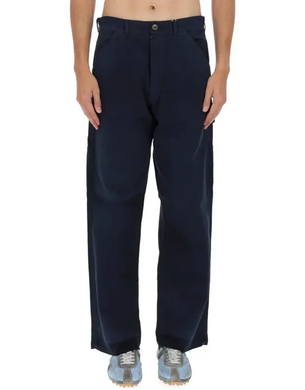 Cotton Relaxed Wide-leg Jeans