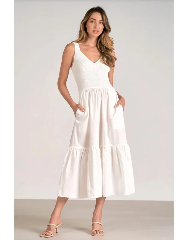 Reno Mixed Media Maxi Tank Dress