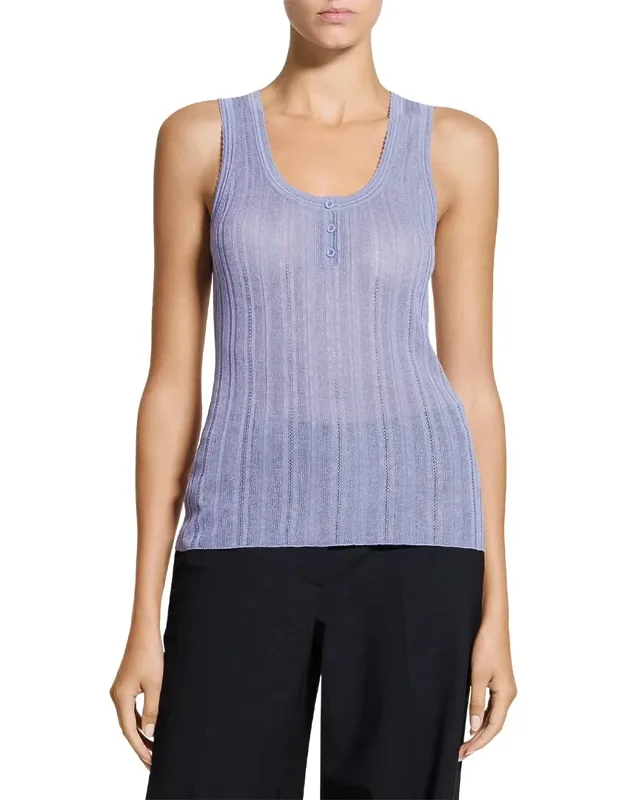 Pointelle Wool-blend Sweater