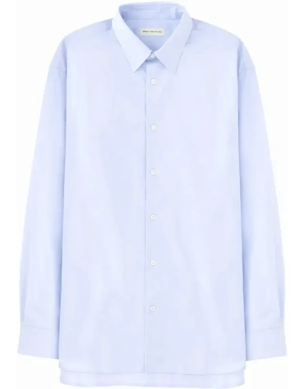 Light Blue Croom Cotton Shirt