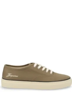 Cotton Cream Sole Sneakers