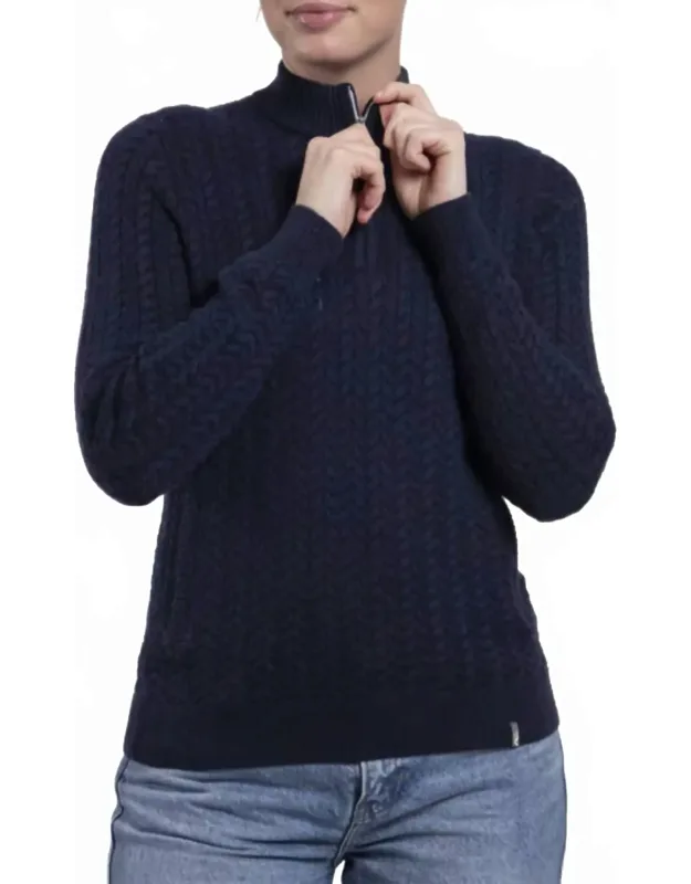 Cashmere Luxe Half-zip Sweater