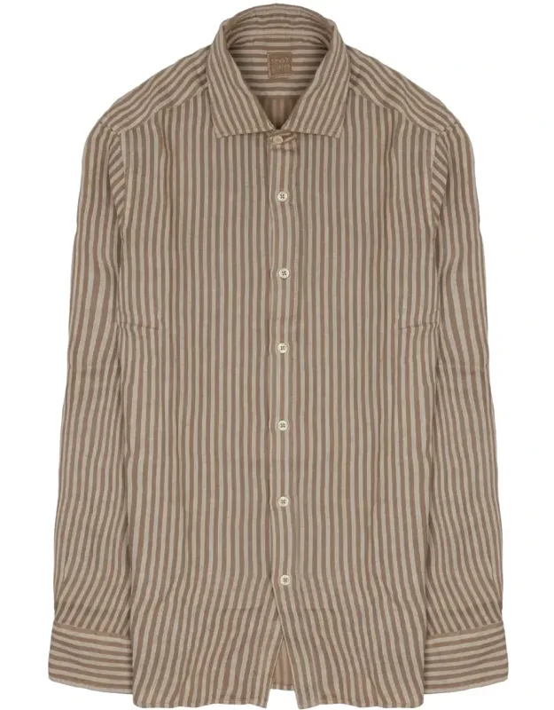 Striped Linen Long Shirt