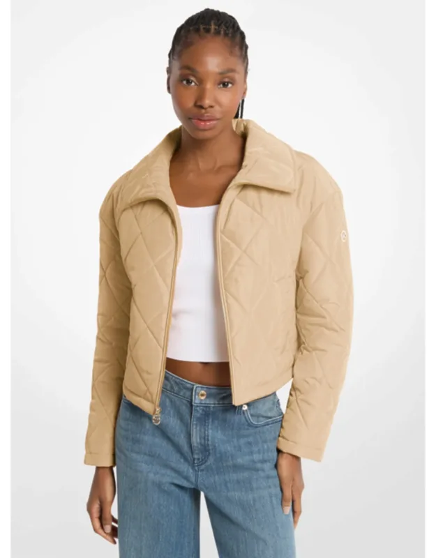 Cropped Quilted Jacket