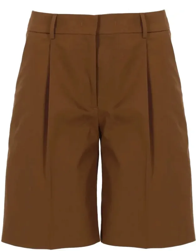 Cotton-blend Tailored Shorts