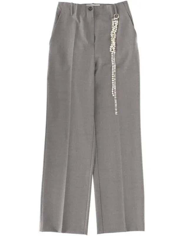 Straight-leg Virgin Wool Tailored Pants