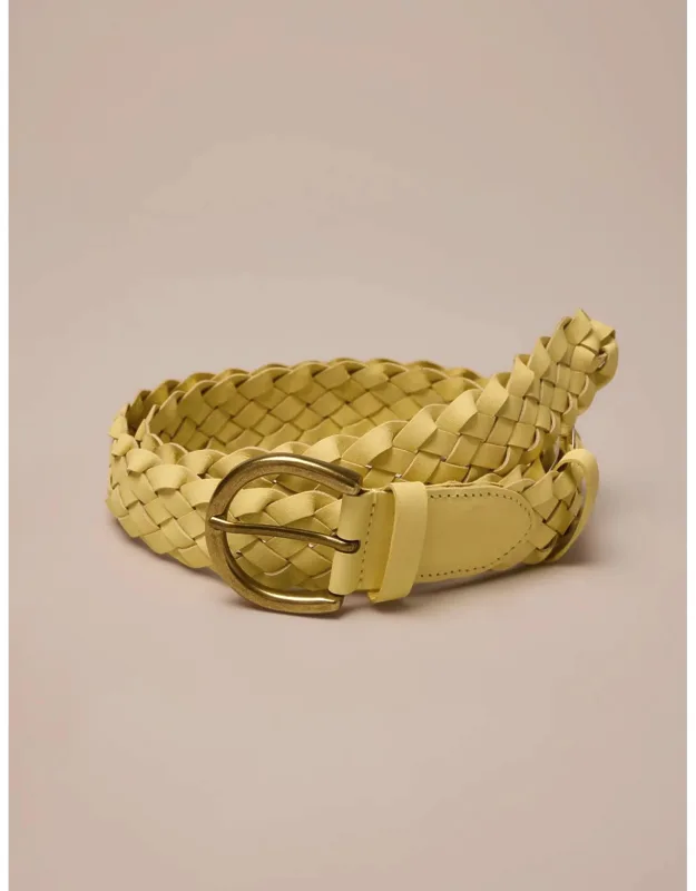 Woven Leather Belt