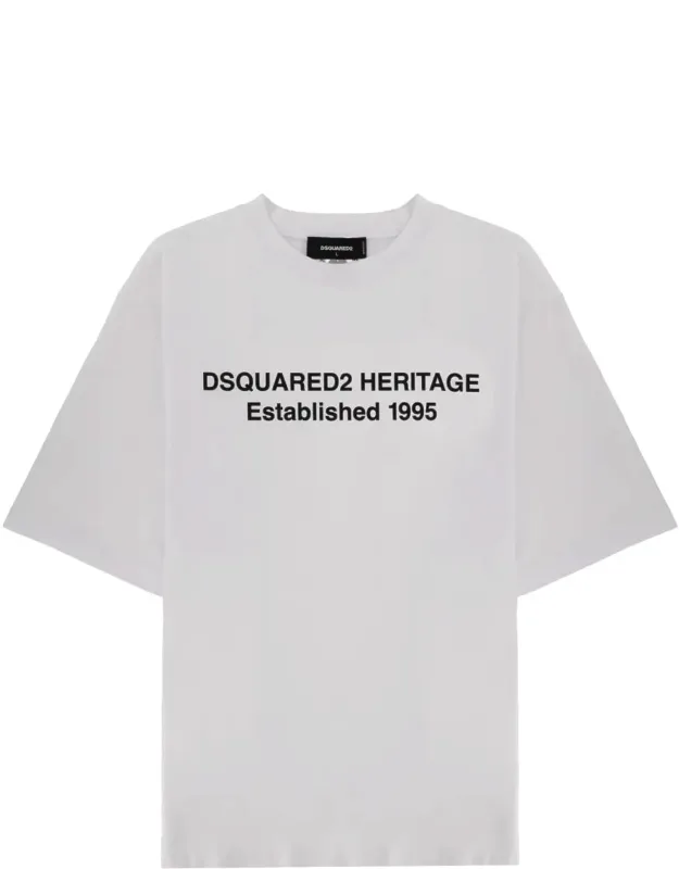 Heritage Cotton Bold Text Loose T-shirt