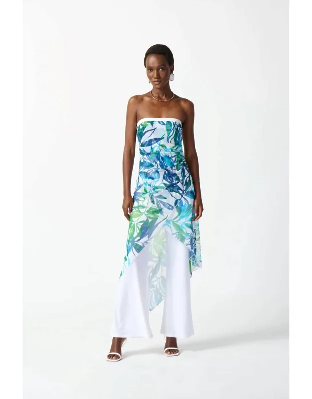 Tropical Print Jumpsuit