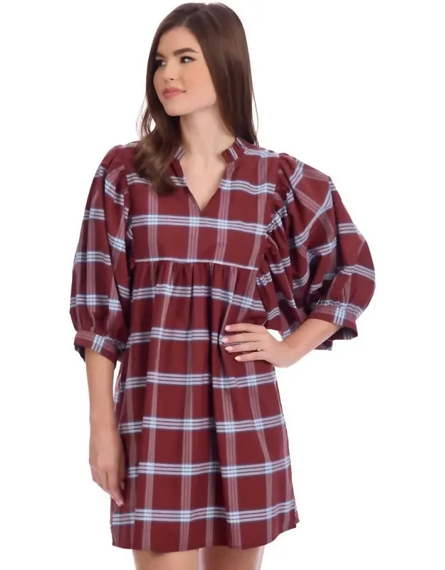 Plaid Mini Dress