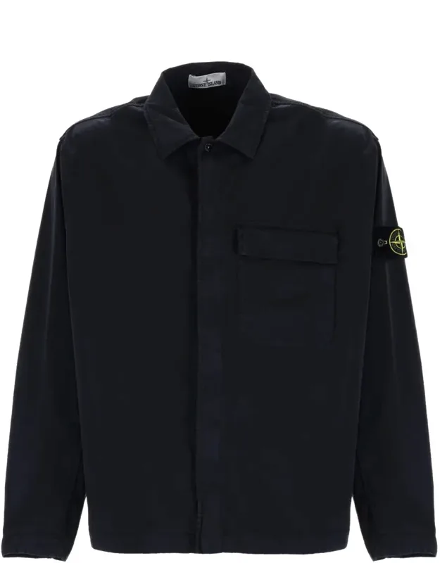 Cotton-blend Boxy Casual Shirt
