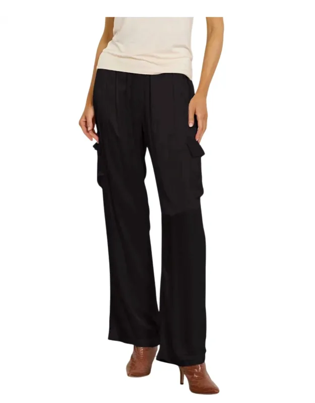 Silky Cargo Long Pants
