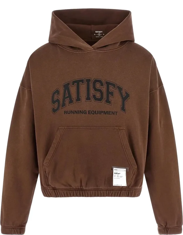 Softcell Hoodie With Collegiate Logo And Kangaroo Pocket
