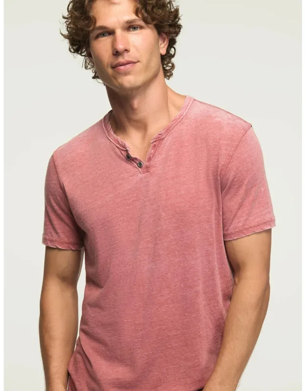 Venice Burnout Notch Neck Tee